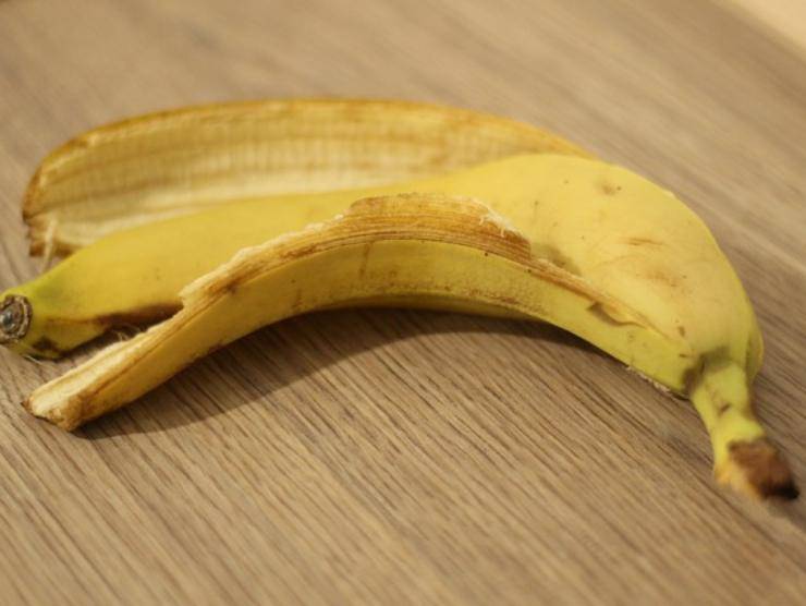 usare buccia banana