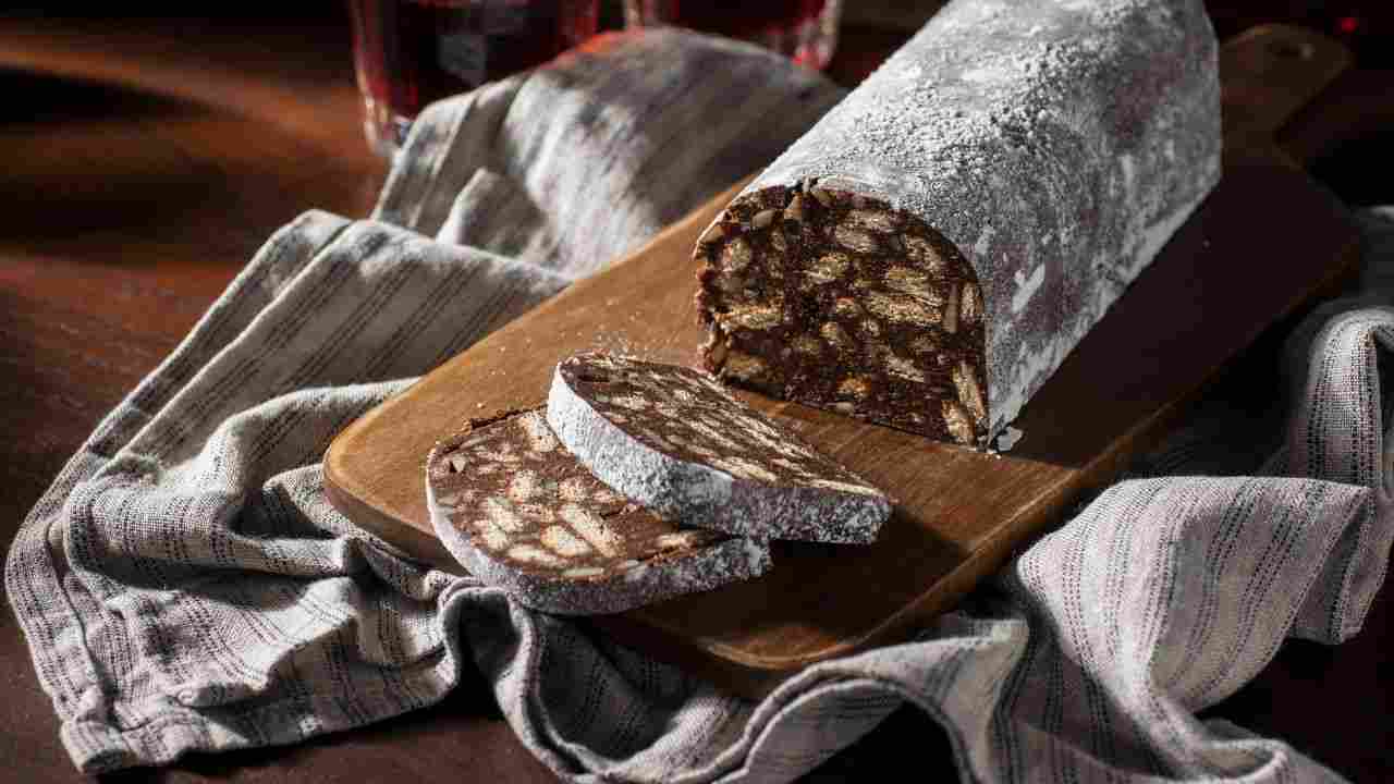 Salame di cioccolato Natale