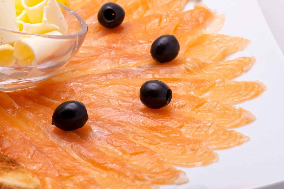 Natale piatto salmone