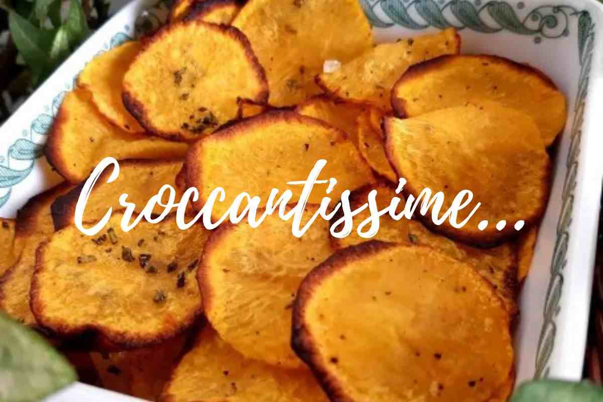 Chips di zucca ricetta