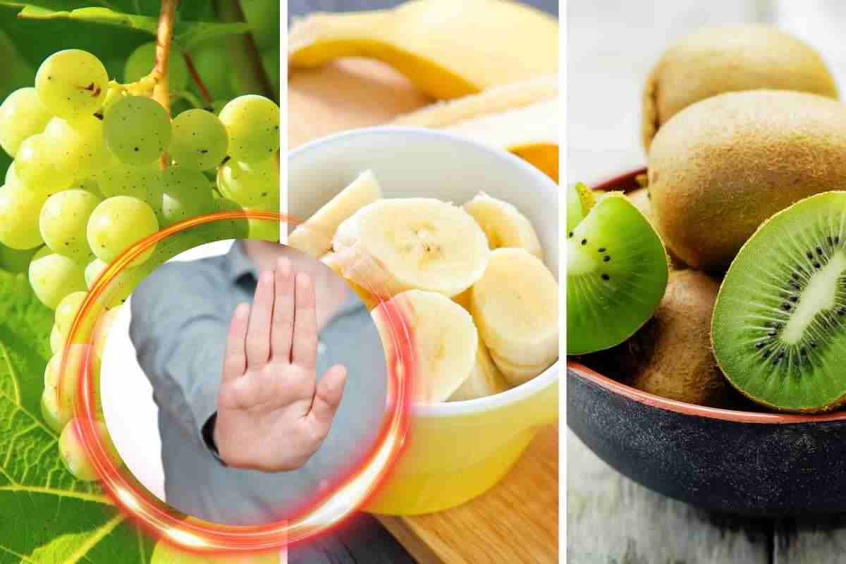 Uva, banane e kiwi, se soffri di questa patologia non li devi neanche guardare: ti mettono in pericolo