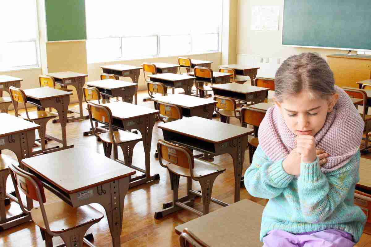 bambina si sente male in classe