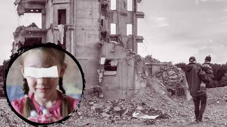 Bimba morta di paura Ucraina