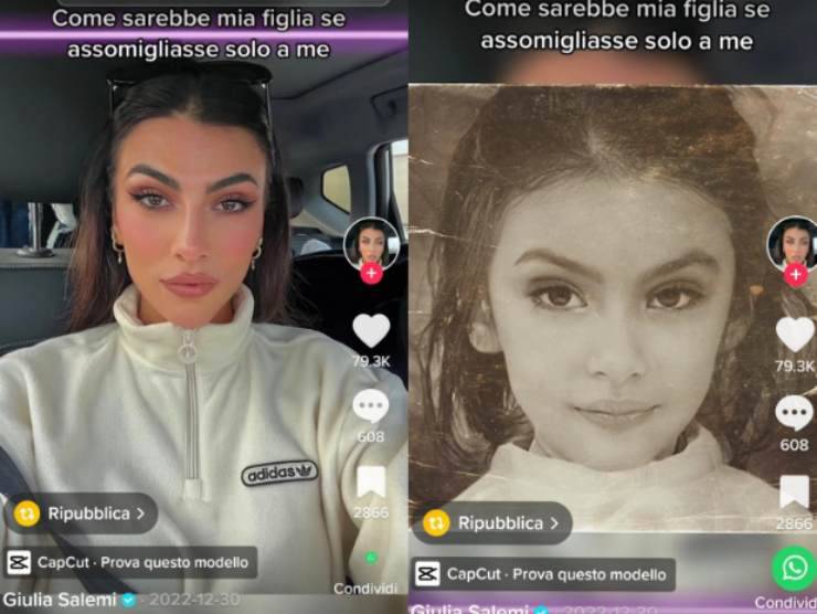 giulia salemi figlia tik tok