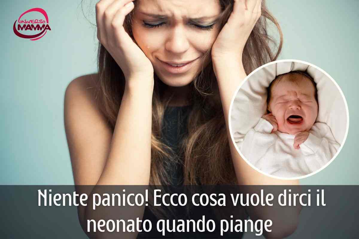 neonato piange cosa significa