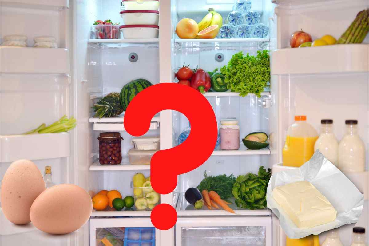 frigorifero uova burro