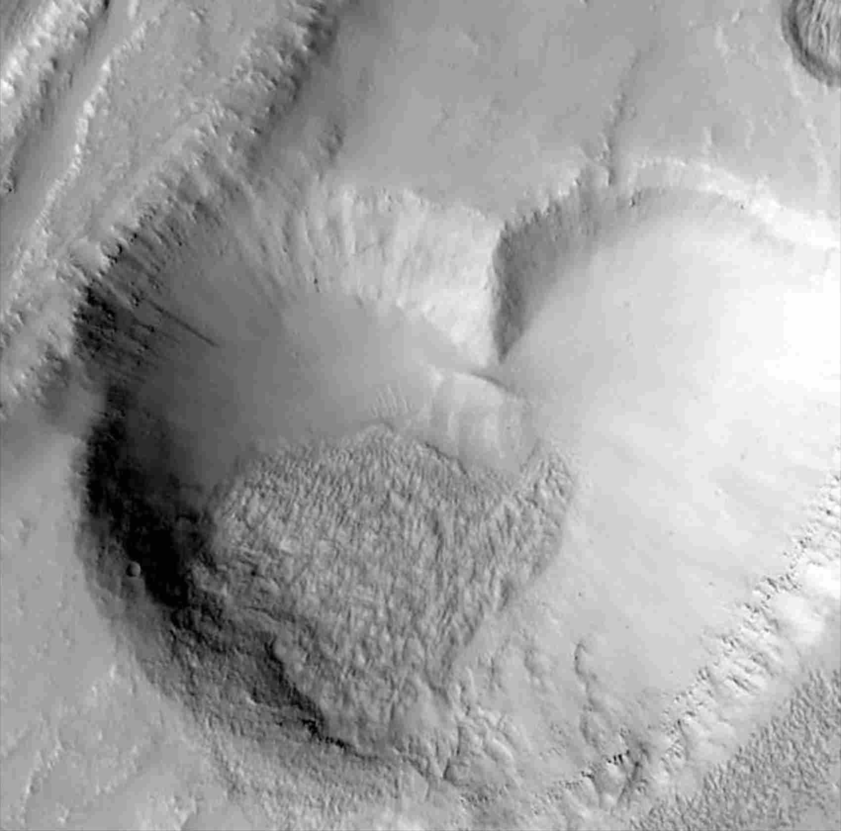 La roccia a forma di cuore su Marte