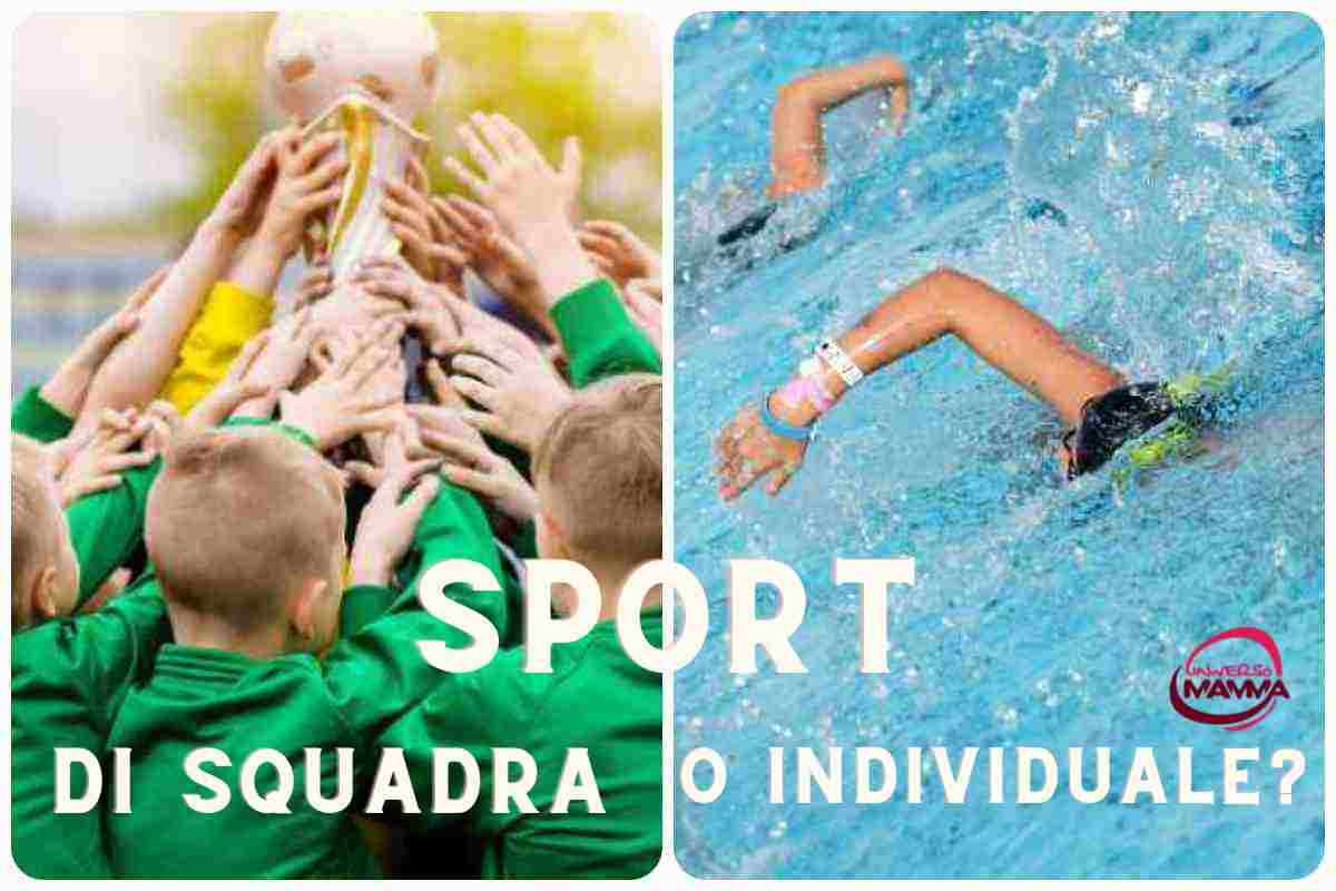 sport squadra individuale