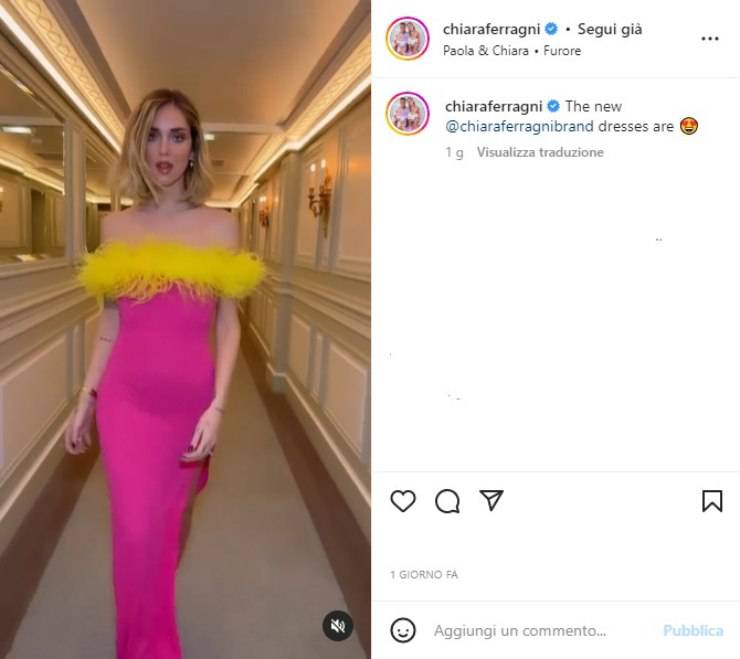 Chiara Ferragni abito incinta