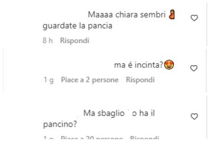 Chiara commenti incinta