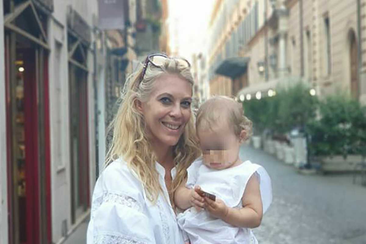 Eleonora Daniele e la sua piccola Carlotta