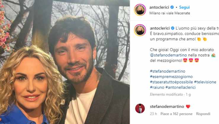 antonella clerici pazza di stefano de martino