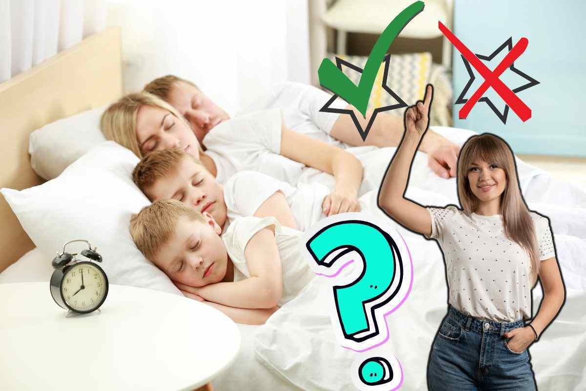 Dormire nel lettone con i genitori è sbagliato per i bimbi?
