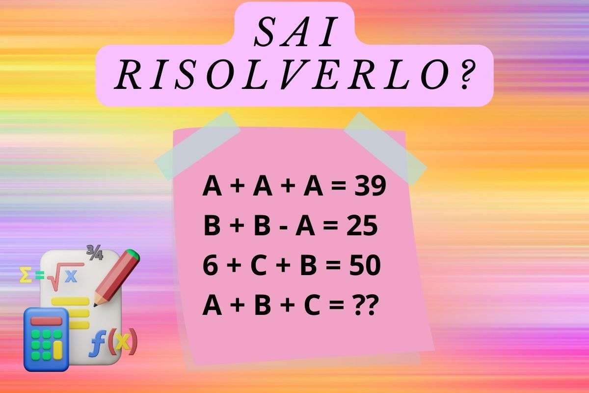 Test-riesci a risolverlo?