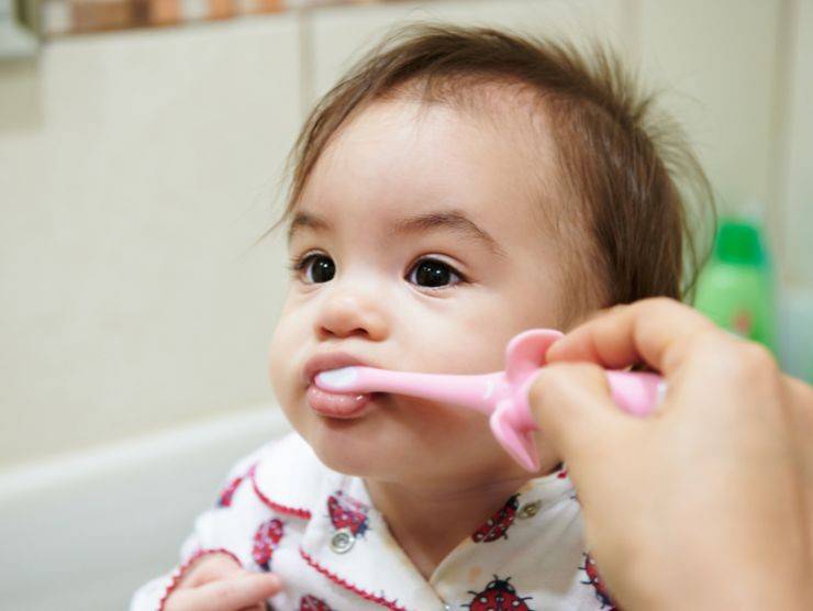 come lavare denti neonato
