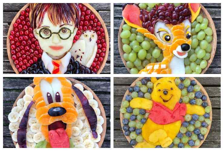 Frutta creazioni per bambini