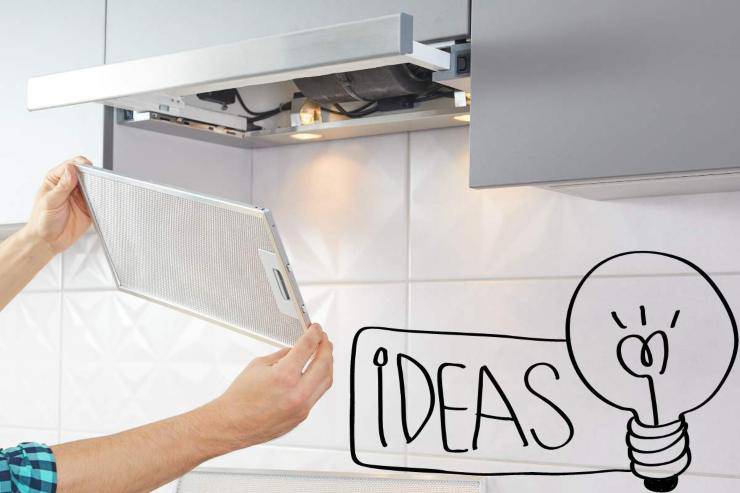 filtro della cappa pulizia 