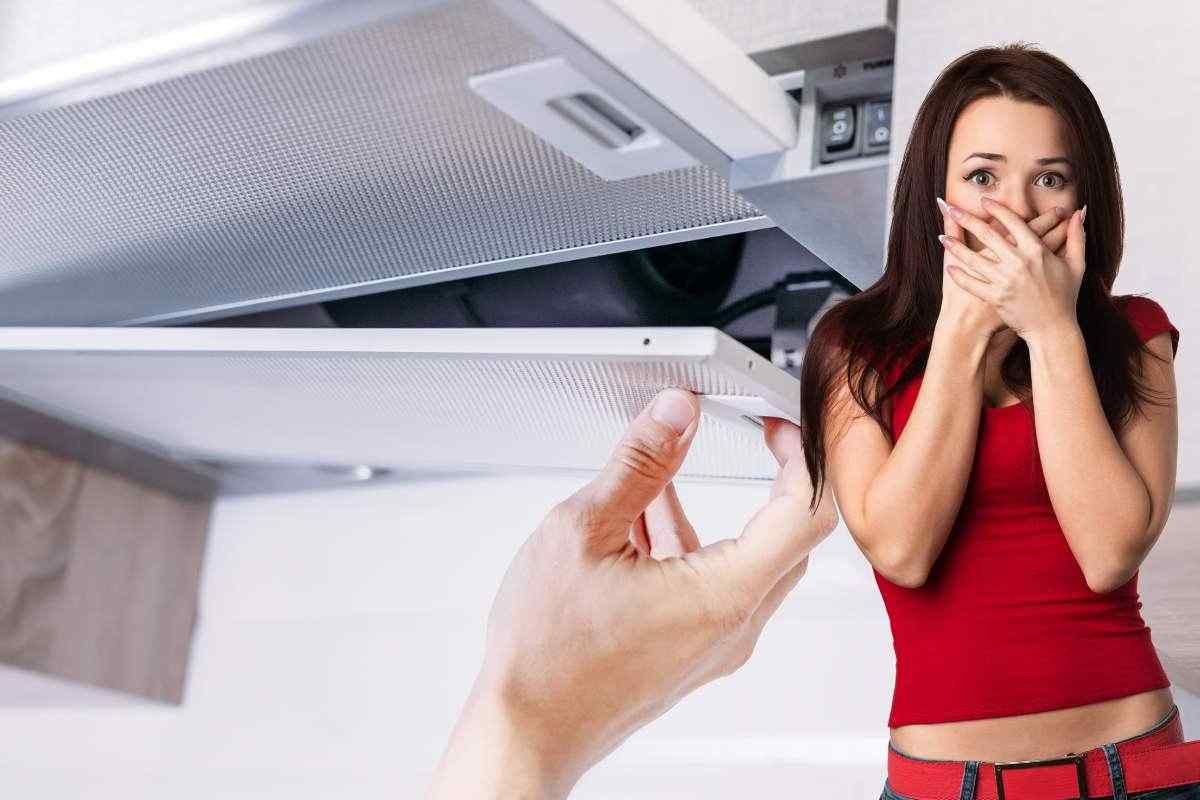 filtro della cappa pulizia 