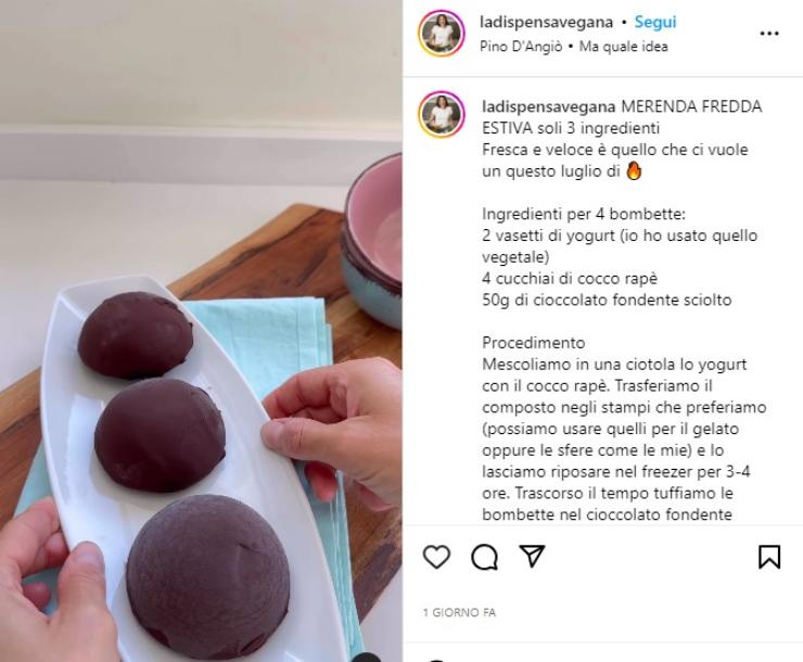 Merenda fresca cioccolato bambini