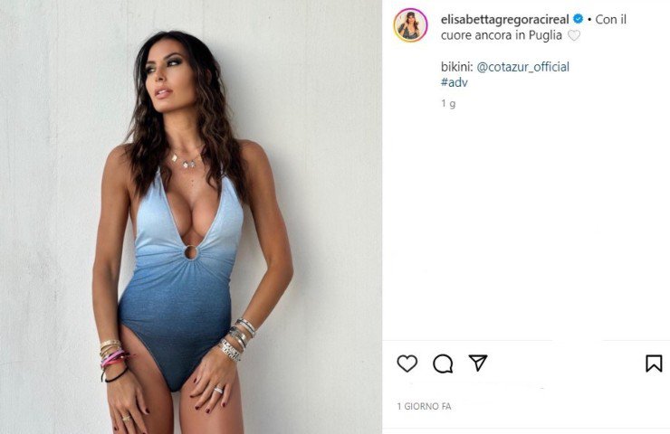 elisabetta gregoraci costume intero