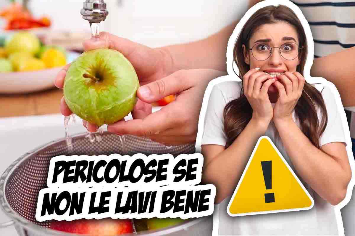 mela: come lavarla per eliminare i pesticidi