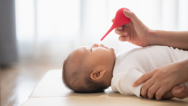 Raffreddore e neonati-come farli respirare meglio