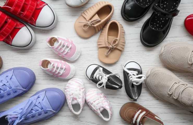 diversi tipi di scarpe 