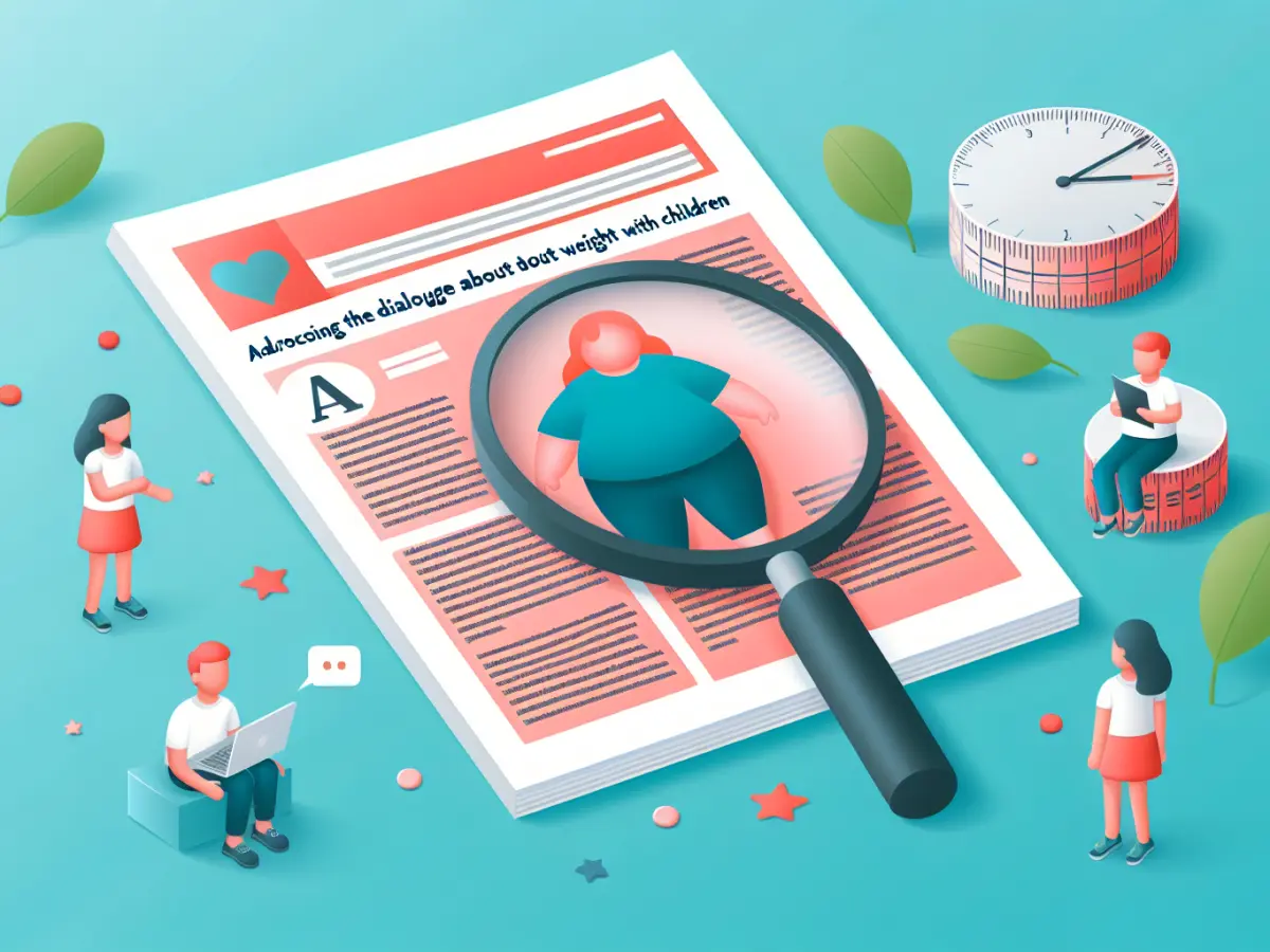 foglio di giornale fatto con IA in cui si parla dell'obesità minorile