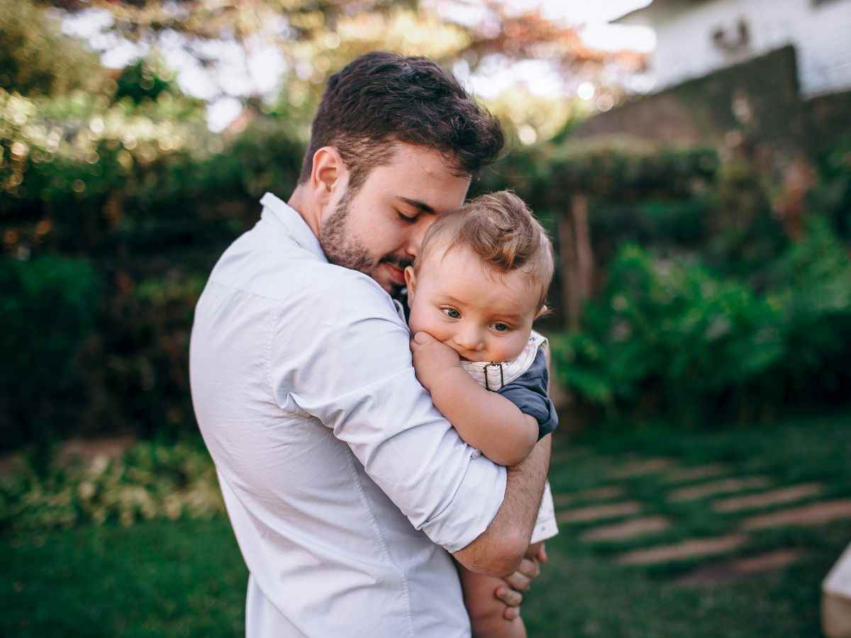 Papà con bimbo